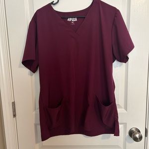 Burgundy women’s scrub set XL